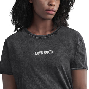 Open image in slideshow, LOVE GOOD - Denim T-Shirt
