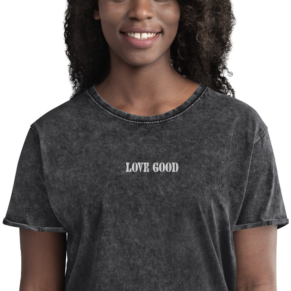 LOVE GOOD - Denim T-Shirt